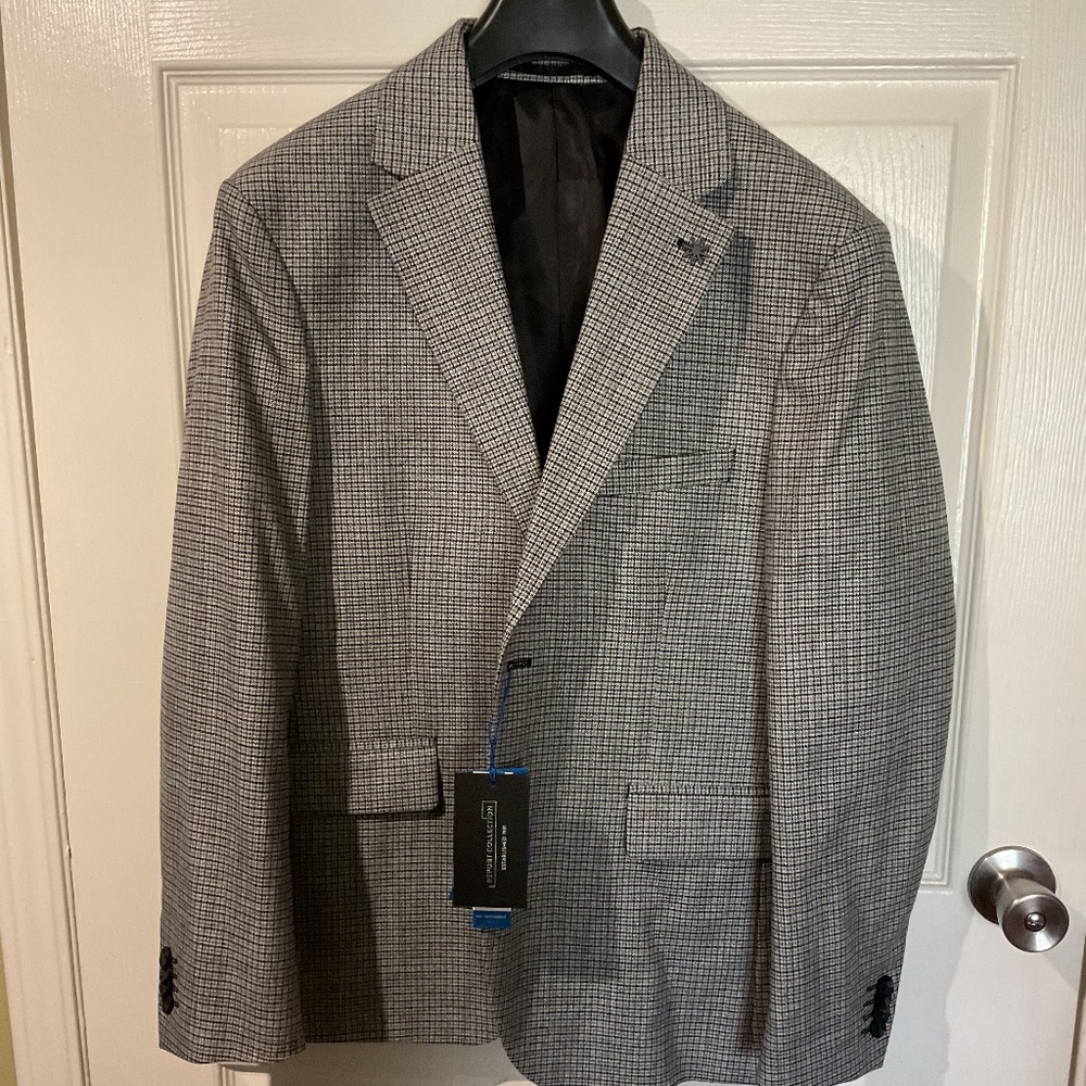 NWT Report Collection Men’s Houndstooth Pattern Sport Coat 40S